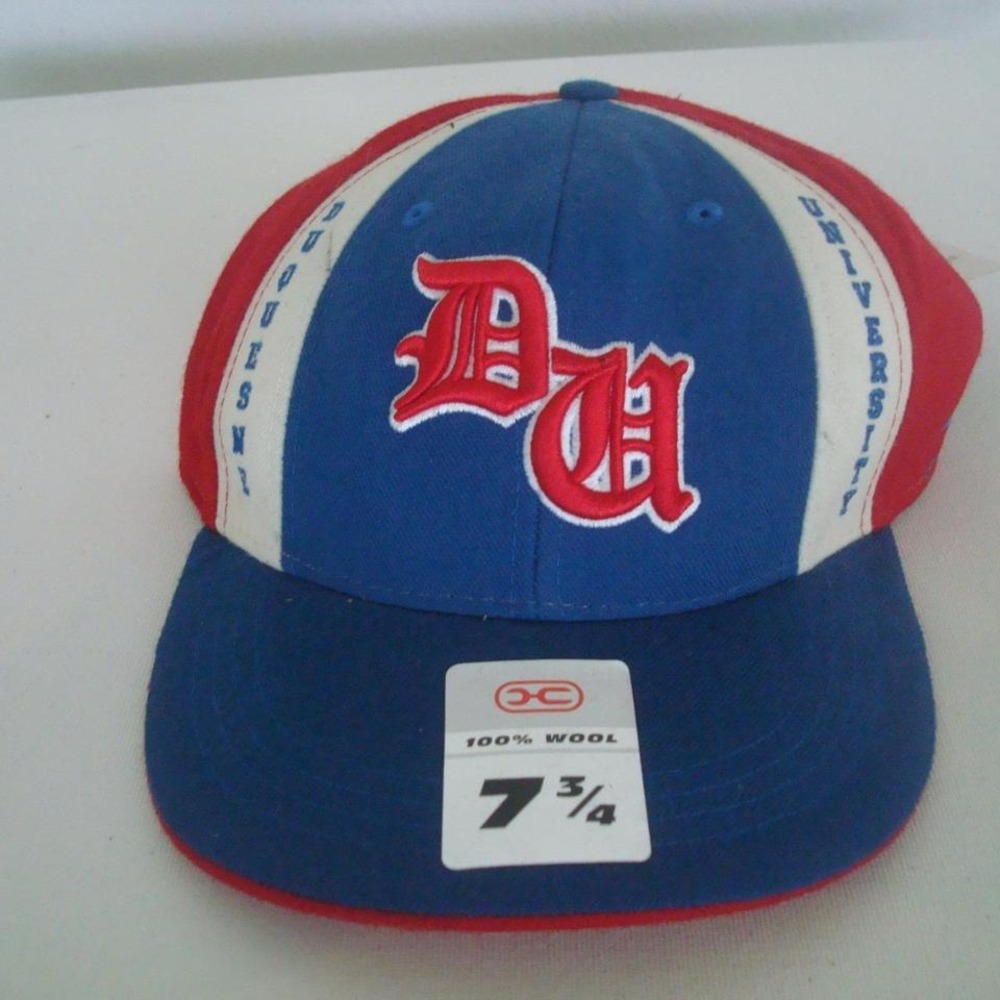 DUQUESNE DUKES FITTED 7 3/4  HAT‎ CAP VINTAGE Y2K 00S Y1